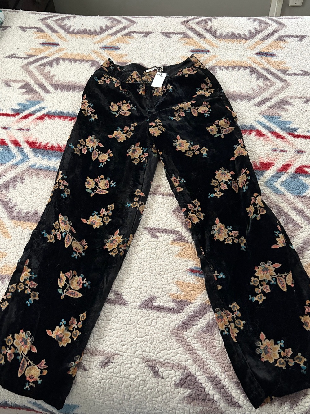 Floral Velvet Trousers ✨NWT✨